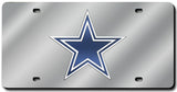 Dallas Cowboys License Plate Laser Cut Silver - Team Fan Cave