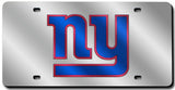 New York Giants License Plate Laser Cut Silver - Team Fan Cave