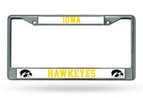 Iowa Hawkeyes License Plate Frame Chrome - Team Fan Cave