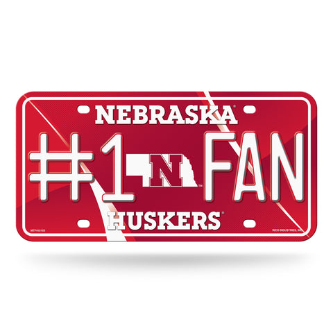 Nebraska Cornhuskers License Plate #1 Fan - Team Fan Cave