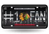 Chicago Blackhawks License Plate #1 Fan - Team Fan Cave