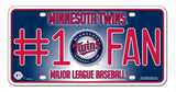 Minnesota Twins License Plate #1 Fan - Team Fan Cave