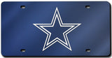 Dallas Cowboys License Plate Laser Cut Navy - Team Fan Cave