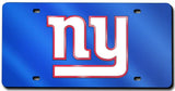New York Giants License Plate Laser Cut Blue - Team Fan Cave