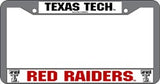 Texas Tech Red Raiders License Plate Frame Chrome - Special Order - Team Fan Cave
