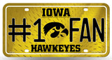 Iowa Hawkeyes License Plate #1 Fan - Team Fan Cave