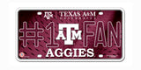 Texas A&M Aggies License Plate #1 Fan - Team Fan Cave
