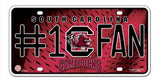 South Carolina Gamecocks License Plate #1 Fan - Team Fan Cave