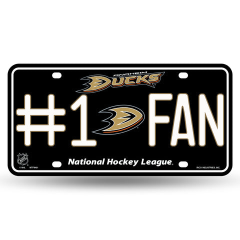 Anaheim Ducks License Plate #1 Fan - Special Order - Team Fan Cave