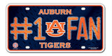 Auburn Tigers License Plate #1 Fan - Special Order - Team Fan Cave