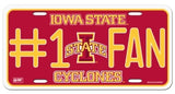 Iowa State Cyclones License Plate #1 Fan - Team Fan Cave