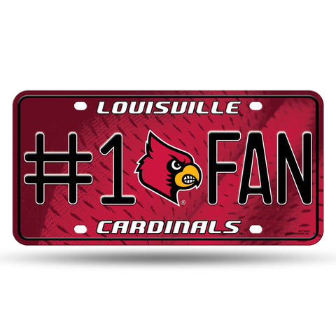 Louisville Cardinals License Plate #1 Fan - Special Order - Team Fan Cave
