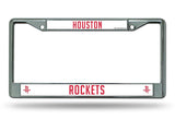 Houston Rockets License Plate Frame Chrome - Special Order-0