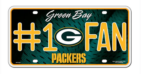 Green Bay Packers License Plate #1 Fan - Team Fan Cave