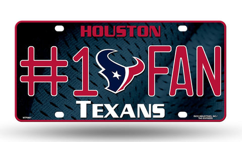 Houston Texans License Plate #1 Fan - Team Fan Cave