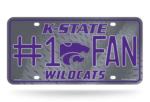 Kansas State Wildcats License Plate #1 Fan - Team Fan Cave