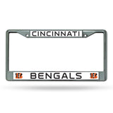 Cincinnati Bengals License Plate Frame Chrome