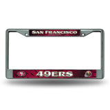 San Francisco 49ers License Plate Frame Chrome-0