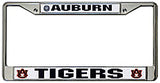 Auburn Tigers License Plate Frame Chrome - Team Fan Cave