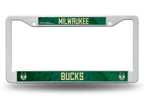 Milwaukee Bucks License Plate Frame Plastic - Special Order - Team Fan Cave