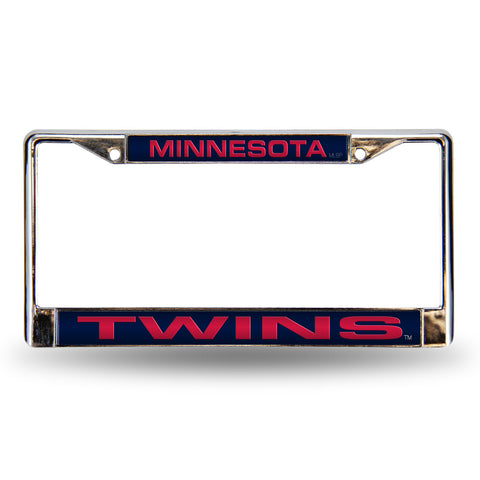 Minnesota Twins Laser Cut Chrome License Plate Frame