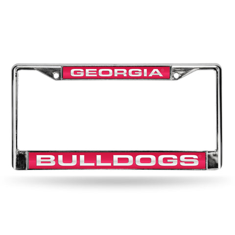 Georgia Bulldogs Laser Cut Chrome License Plate Frame