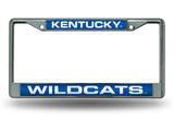 Kentucky Wildcats License Plate Frame Laser Cut Chrome - Team Fan Cave