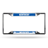 Kentucky Wildcats License Plate Frame Chrome EZ View - Team Fan Cave