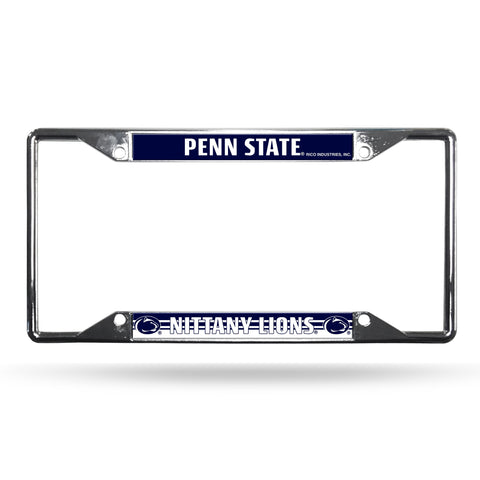 Penn State Nittany Lions License Plate Frame Chrome EZ View - Team Fan Cave