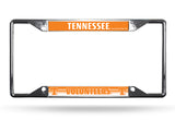 Tennessee Volunteers License Plate Frame Chrome EZ View - Team Fan Cave