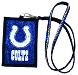 Indianapolis Colts Wallet Beaded Lanyard Style - Team Fan Cave