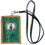 Boston Celtics Wallet Beaded Lanyard Style - Team Fan Cave