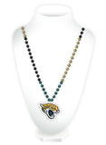 Jacksonville Jaguars Mardi Gras Beads with Medallion - Team Fan Cave