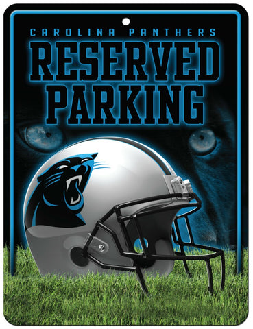 Carolina Panthers Sign Metal Parking - Team Fan Cave