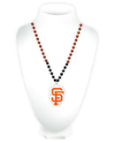 San Francisco Giants Beads with Medallion Mardi Gras Style Special Order - Team Fan Cave