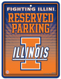 Illinois Fighting Illini Metal Parking Sign - Special Order