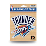 Oklahoma City Thunder Decal 5.5x5 Die Cut Bling - Team Fan Cave