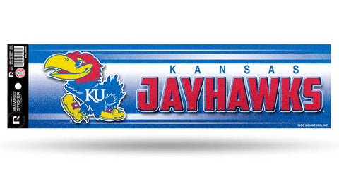 Kansas Jayhawks Decal Bumper Sticker Glitter - Team Fan Cave
