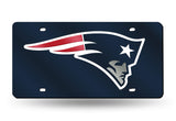 New England Patriots License Plate Laser Cut Navy - Team Fan Cave