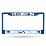 New York Giants License Plate Frame Metal Blue - Team Fan Cave