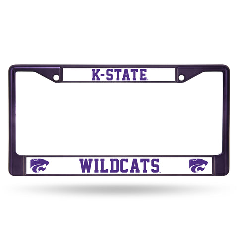 Kansas State Wildcats License Plate Frame Metal Purple - Team Fan Cave