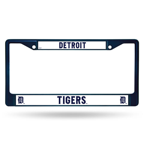 Detroit Tigers License Plate Frame Metal Navy - Team Fan Cave