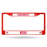 Cincinnati Reds License Plate Frame Metal Red - Team Fan Cave