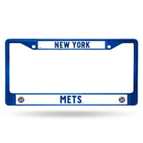 New York Mets License Plate Frame Metal Blue - Team Fan Cave