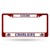 Cleveland Cavaliers License Plate Frame Metal Maroon - Team Fan Cave