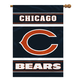 Chicago Bears Banner 28x40 House Flag Style 2 Sided CO
