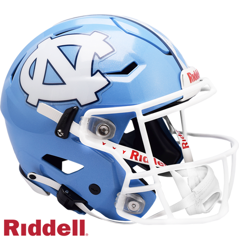 North Carolina Tar Heels Helmet Riddell Authentic Full Size SpeedFlex Style Argyle Stripe-0