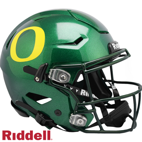 Oregon Ducks Helmet Riddell Authentic Full Size SpeedFlex Style Green-0
