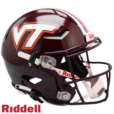 Virginia Tech Hokies Helmet Riddell Authentic Full Size SpeedFlex Style-0