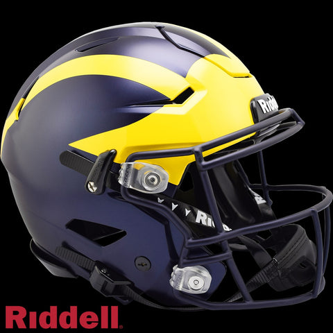 Michigan Wolverines Helmet Riddell Authentic Full Size SpeedFlex Style